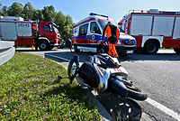 Oplem wjechała w kobietę na skuterze