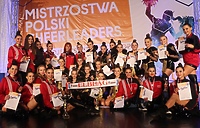 Ozłocone i osrebrzone elbląskie cheerleaderki