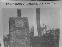 Pamiątkowy obelisk w Suchaczu