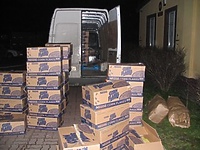 Papierosy w kartonach po płatkach