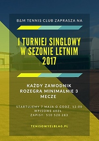 Pierwszy turniej singlowy już w najbliższą niedzielę