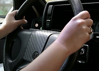 Pijana za "kółkiem"