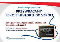 Podpisz i przywróć lekcje historii