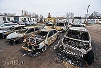 Pożar 7 samochodów przy ul. Nowodworskiej