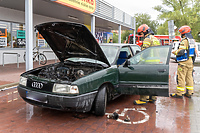 Pożar auta na Rawskiej