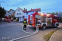 Pożar dachu domu jednorodzinnego przy ul. Warmińskiej