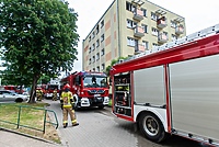 Pożar na ul. Robotniczej