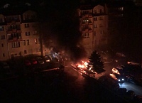 Nocny pożar przy ul. 3 Maja