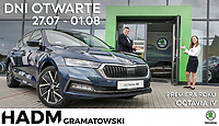 Premiera roku nowej Skody Octavii i dni otwarte w salonie HADM Gramatowski w Elblągu 27.07-01.08!