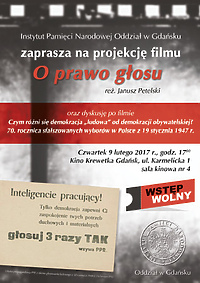 Projekcja filmu „O prawo głosu”