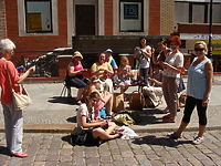 Publiczne dzierganie w Elblągu