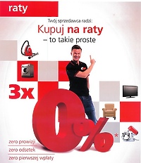 Raty zero procent na cały asortyment