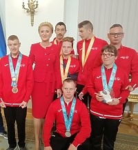 Reprezentacja Olimpiad Specjalnych z wizytą w Pałacu Prezydenckim
