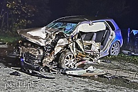 Tragiczna noc na drodze, wypadek śmiertelny i czołówka