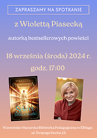 Spotkanie autorskie z Wiolettą Piasecką