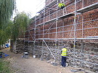 Średniowieczny zabytek w remoncie