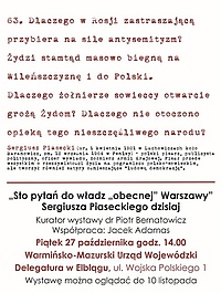 Sto pytań do władz obecnej Warszawy