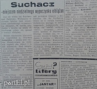 Suchacz - miejscem niedzielnego wypoczynku elblążan