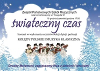 Świąteczny koncert w szkole muzycznej