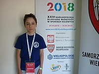 Szymon Trochimczuk na podium  (szachy)