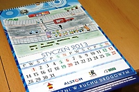 Policyjny kalendarz z rysunkami dzieci