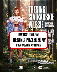 Trening z Marcinem Możdżonkiem przełożony