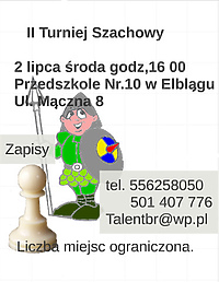 Turniej szachowy dla przedszkolaków