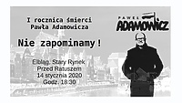 Uczczą pamięć Pawła Adamowicza