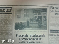 Uroczyste przekazanie Tysiąclatki im. Marii Dąbrowskiej