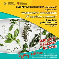 Warsztaty zielarskie dla seniorów