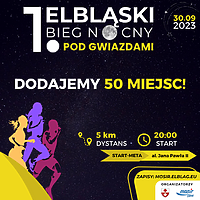 Więcej miejsc na nocny bieg po Modrzewinie
