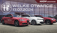 Wielkie Otwarcie Salonu Alfa Romeo HADM Gramatowski - Już 17 Lipca!