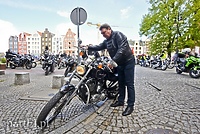 Prezydent miał wypadek na motocyklu