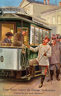 Dawno temu w Elblągu… mieszkańcy świętowali przyjazd cesarza