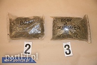 Wpadł handlarz. Miał ponad kilogram marihuany