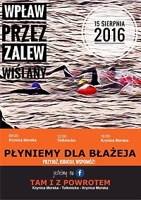 Wpław przez zalew dla chorego Błażeja