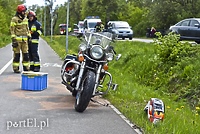 Wypadek motocyklisty na otwarcie sezonu