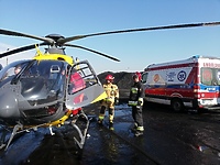 Wypadek na terminalu w Braniewie