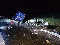 Wypadli z S7, jedna osoba ranna