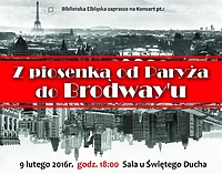 Z piosenką od Paryża do Brodway'u. Koncert w bibliotece