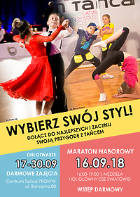 Zapowiedź sezonu – Maraton i Dni Otwarte w Centrum Tańca Promyk