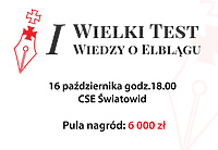 Zapraszamy na Wielki Test Wiedzy o Elblągu!