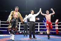 Zawodnik Kontry Elbląg wygrywa w lidze WSB (boks)