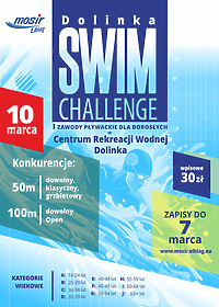 Zawody pływackie dla dorosłych Dolinka  Swim Challenge