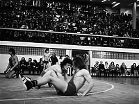 Elbląski sport z lat 70. na zdjęciach Czesława Misiuka: Zapasy