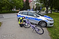 Zderzenie 7-letniej rowerzystki z autobusem
