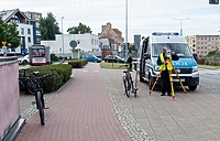 Zderzenie dwójki rowerzystów