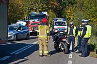 Zderzenie motocyklisty z peugeotem za Dębicą