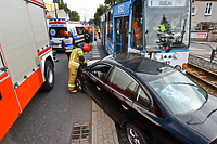 Zderzenie volkswagena z tramwajem