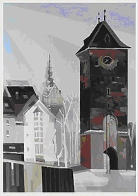 Zimowy pejzaż Elbląga